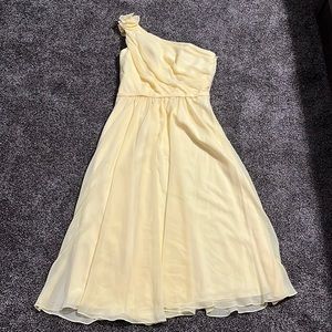 David Tutera For Gather & Gown "Kelly" yellow bridesmaid dress prom wedding